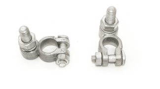 Accu poolklem met M10 draadeind -
