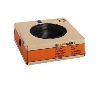Doos 100 meter - 2,5mm Montagesnoer zwart